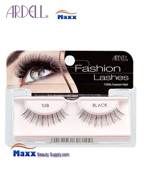 4 Package - Ardell Fashion Lashes Eye Lashes 108 - Black